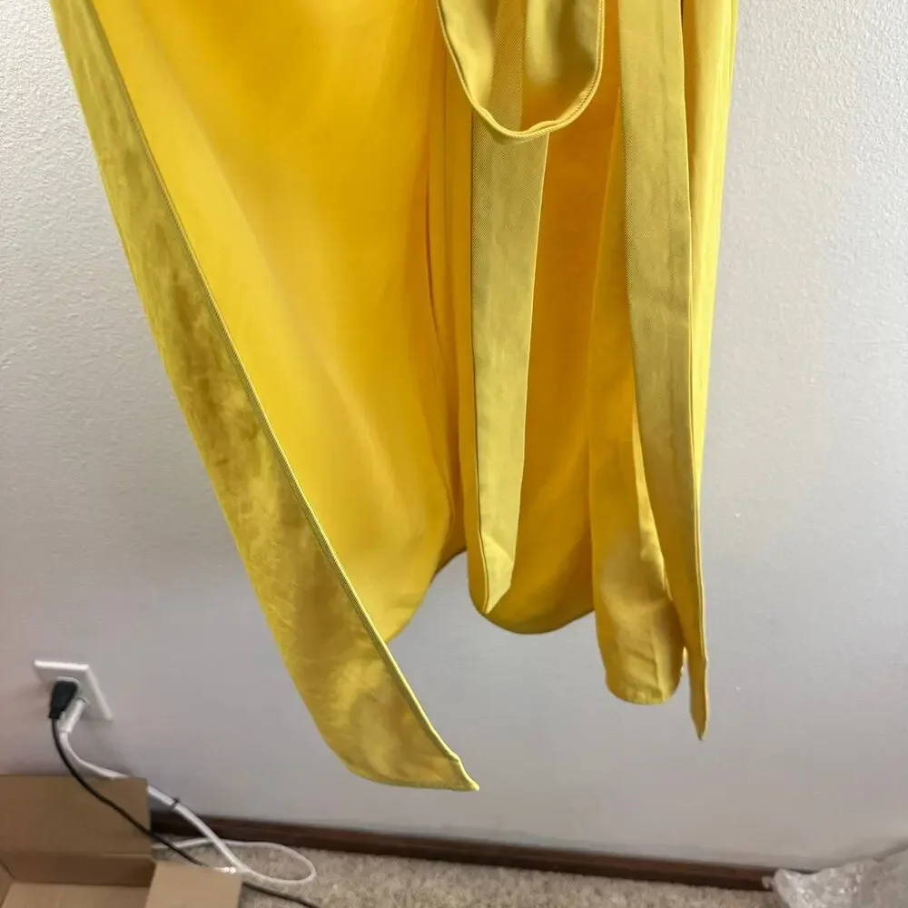 Everlane Yellow Tank Wrap Dress Size 4 Sunshine Yellow